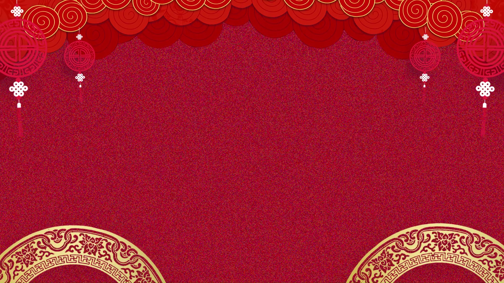 简约中国风新年新春春节红色大气立体剪纸视频背景视频的预览图