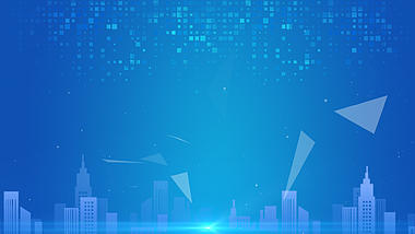 蓝色科技信息化商务城市群粒子光斑视频背景视频的预览图