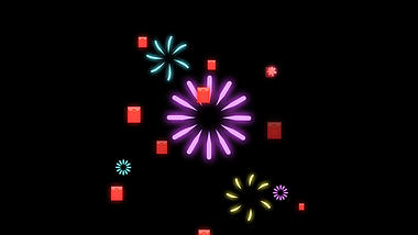 新年紅包庆祝烟花燃放装饰春节原创视频的预览图