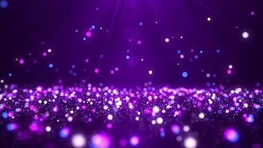 梦幻紫色唯美光效粒子光斑视频背景视频的预览图