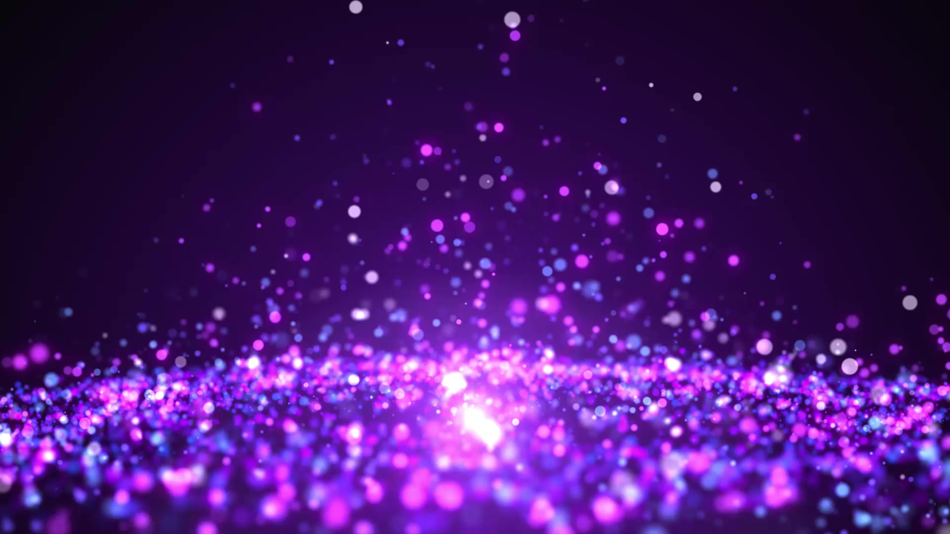 紫色唯美浪漫梦幻粒子舞台视频背景视频的预览图