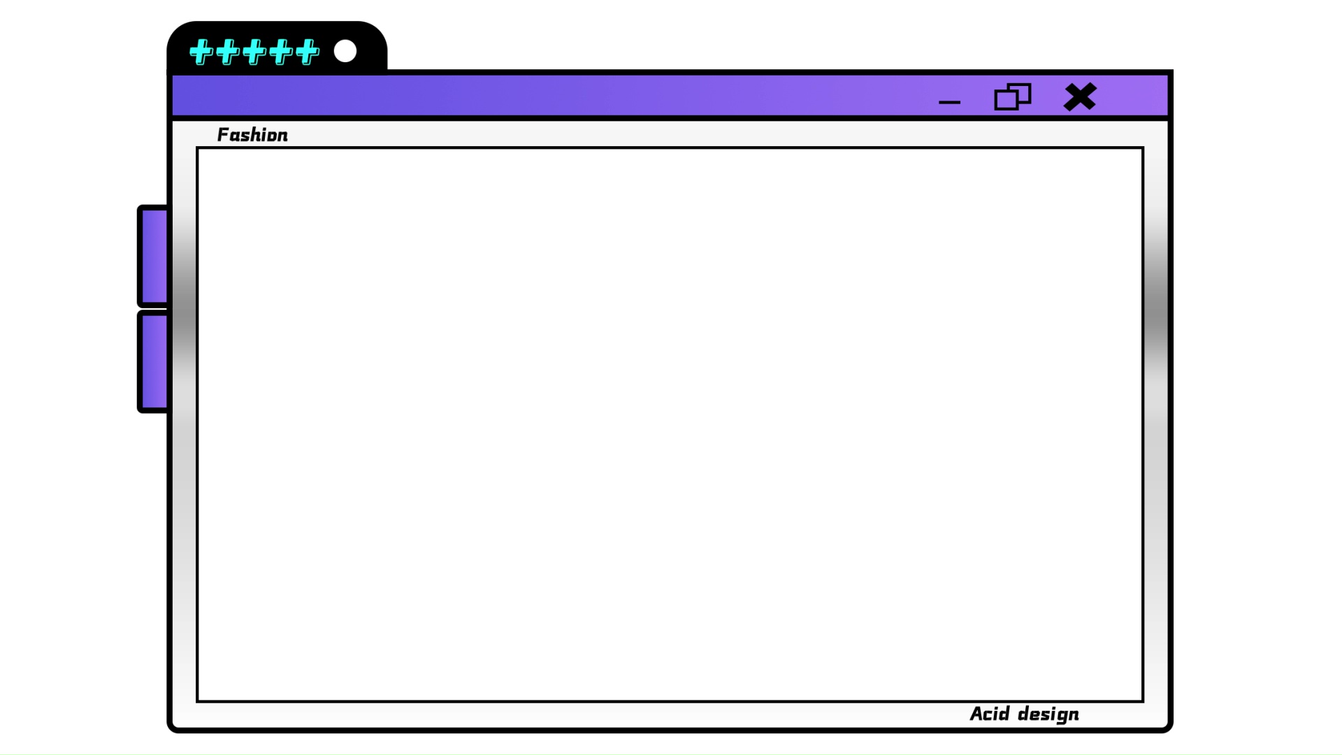 紫色潮流酸性网页弹窗窗口视频边框信息框文本框视频的预览图
