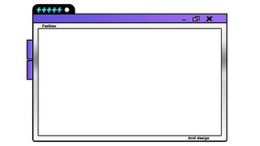 紫色潮流酸性网页弹窗窗口视频边框信息框文本框视频的预览图