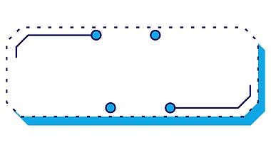 点线边框孟菲斯蓝色标题框标题栏文本框视频素材视频的预览图