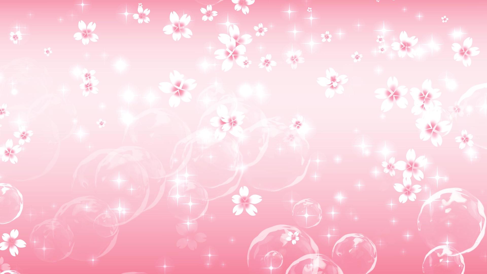 粉色浪漫唯美花朵气泡飘落情人节视频背景视频的预览图