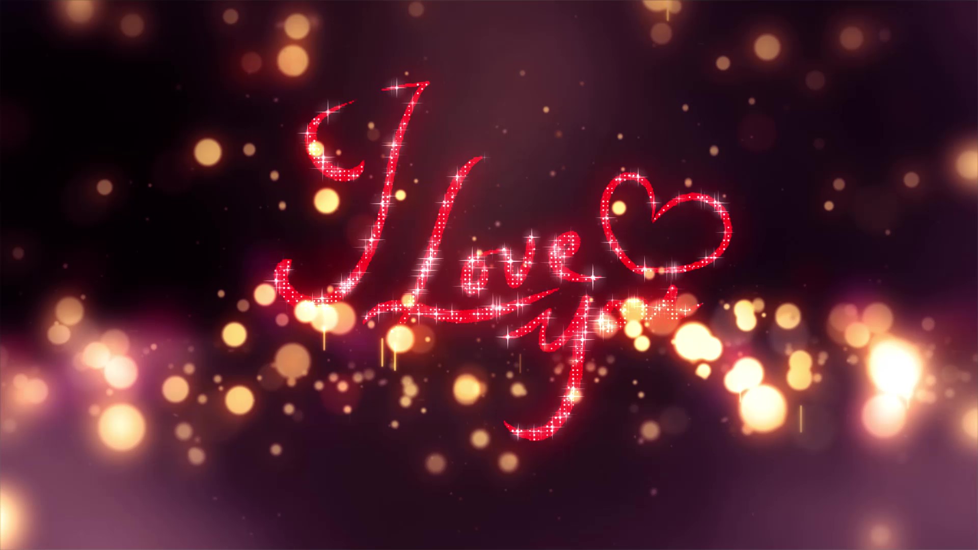 光效粒子浪漫love情人节片头视频的预览图