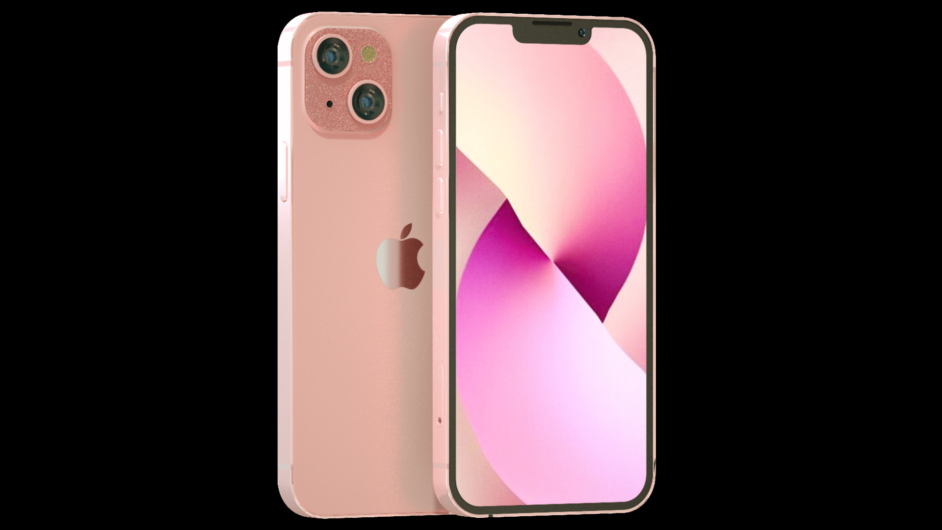 苹果iphone13立体3d手机样机粉色展示动态元素视频的预览图