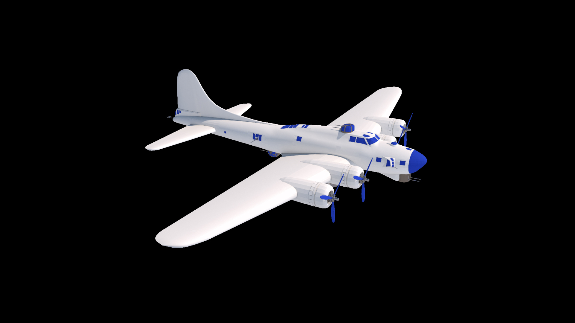 空军轰炸机战斗机飞机3d立体动态元素视频的预览图