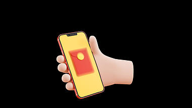 手机摇红包红包手抢红包3D立体C4D动态元素视频的预览图