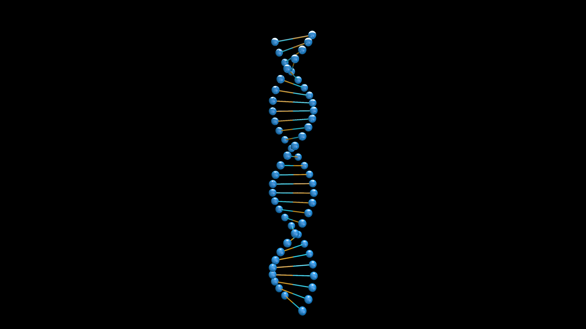 蓝色医疗立体DNA序列转动动态元素视频的预览图