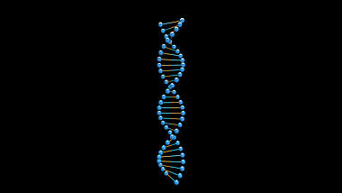 蓝色医疗立体DNA序列转动动态元素视频的预览图