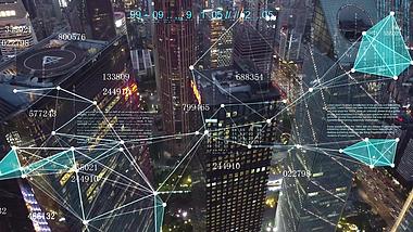 智慧科技城市连线数字AE模板视频的预览图