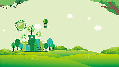 绿色清新绿色家园环保视频背景视频的预览图