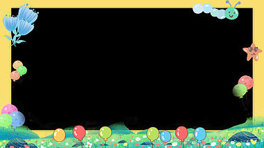 卡通开学季开学学习园地气球小学幼儿园视频边框视频的预览图