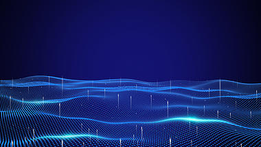 科技粒子蓝色商务视频背景视频的预览图