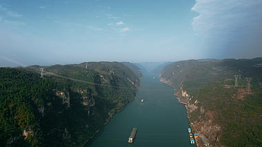 4K航拍宜昌三峡西陵峡祖国山河风光视频的预览图