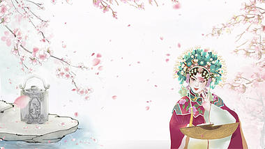 原创中华国粹京剧戏曲戏剧艺术背景视频视频的预览图