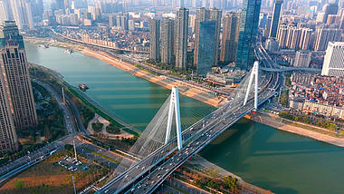 4K武汉城市月湖桥延时实拍视频视频的预览图