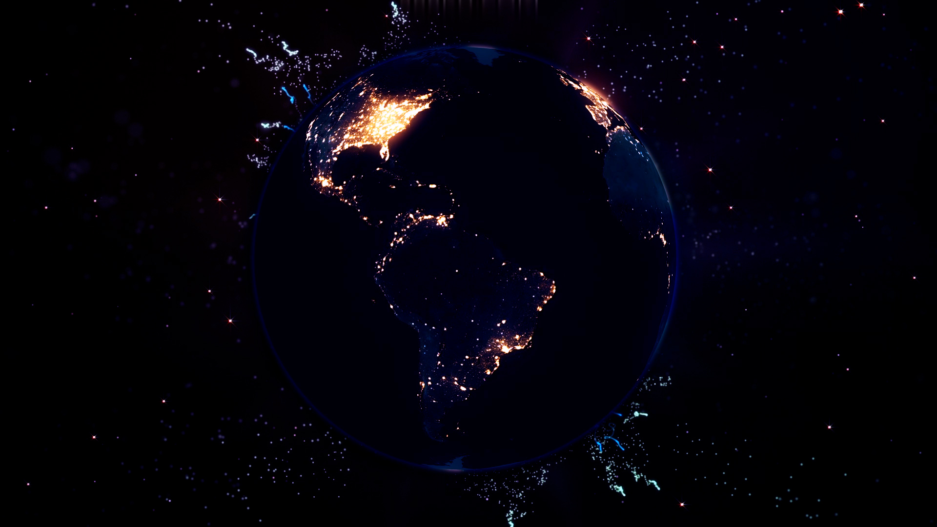 大气地球科技片头logo展示演绎视频pr模板视频的预览图