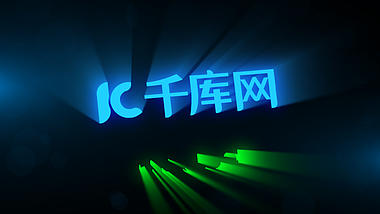 创意logo展示演绎光效射线科技片头视频ae模板视频的预览图
