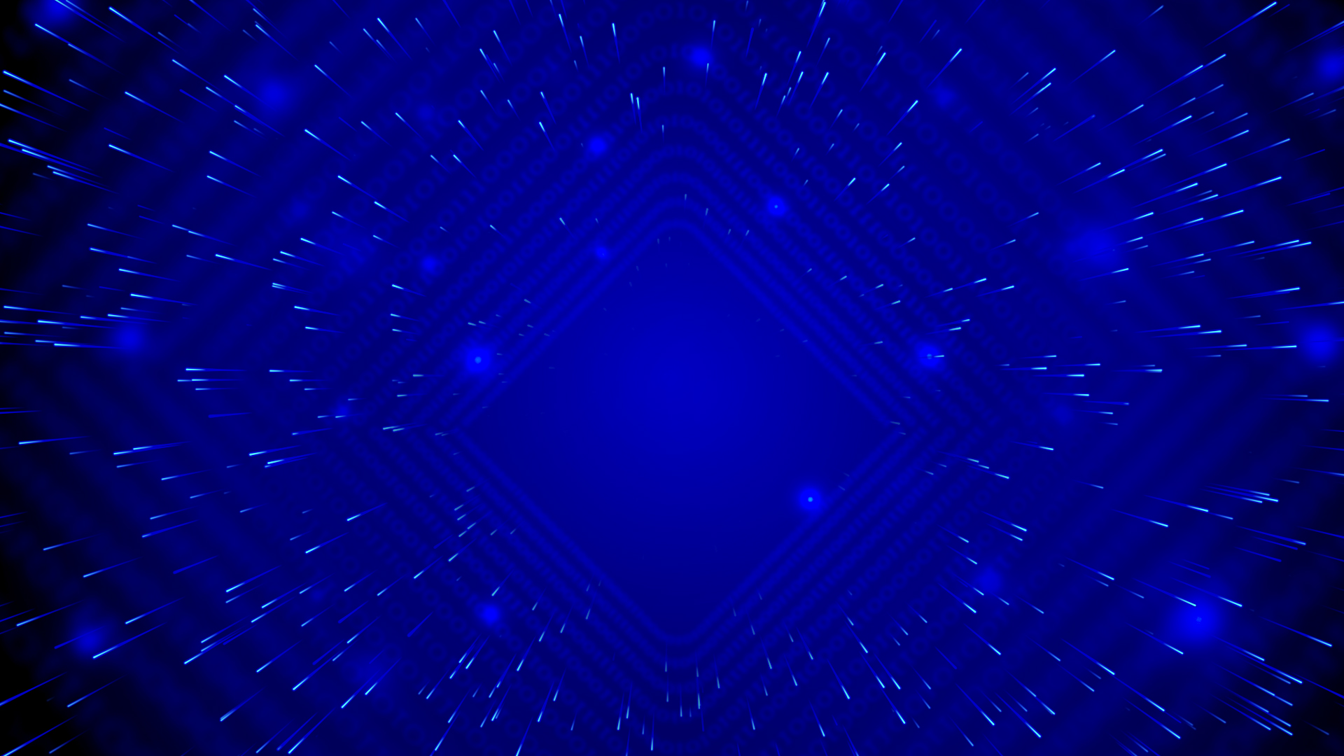 原创数字科技粒子蓝色简约纵深感视频动态背景视频的预览图