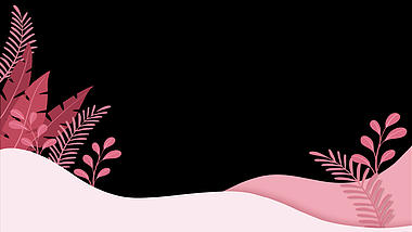 三八妇女节38女神节粉色剪纸植物边框视频动态边框视频的预览图