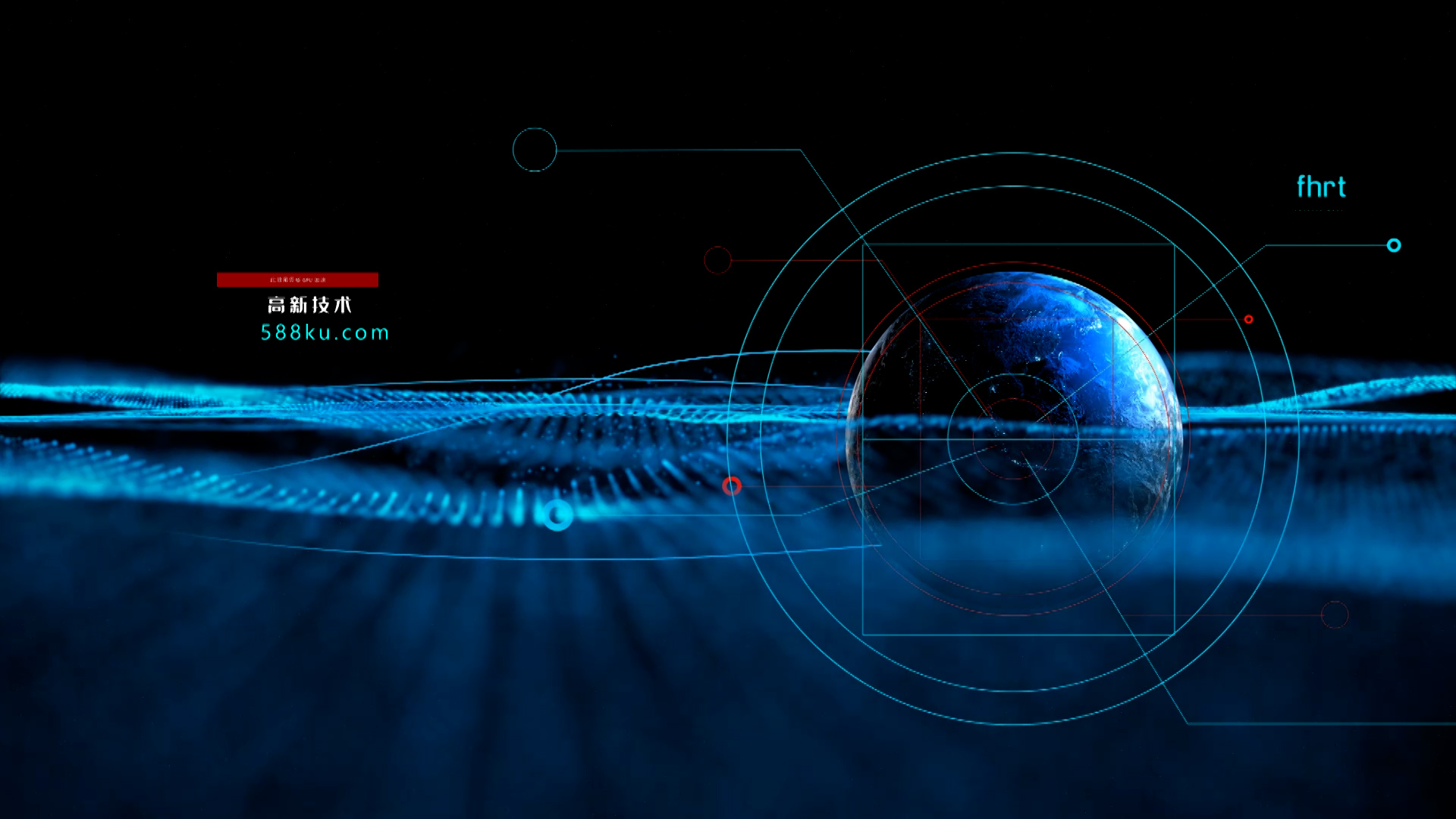 现代商务宇宙星球文字介绍视频pr模板视频的预览图