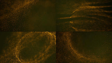 金色粒子动态背景视频ae模板视频的预览图