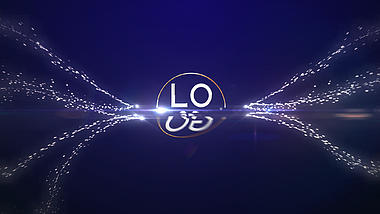 大气闪光粒子线条LOGO展示演绎视频的预览图