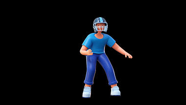 运动人物橄榄球C4D立体3d素材视频的预览图