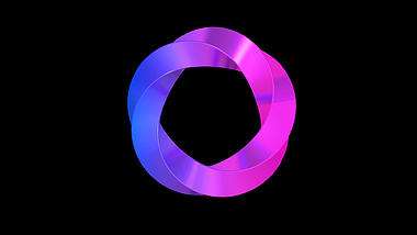 C4D紫色立体3D色彩几何渐变视频的预览图