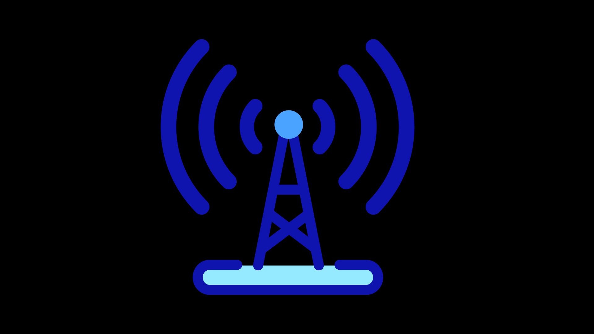 WiFi无线网络雷达移动联通电信信号塔带通道素材视频的预览图