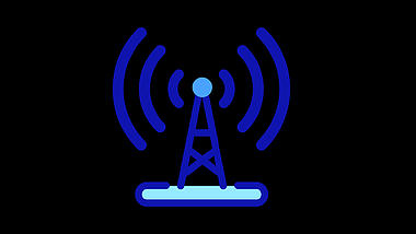 WiFi无线网络雷达移动联通电信信号塔带通道素材视频的预览图