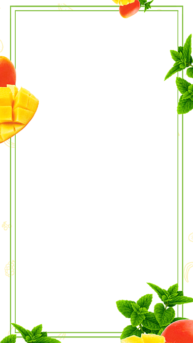 原创竖屏简约热带水果芒果促销视频边框视频的预览图