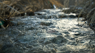 4K小溪山泉水清澈大自然山区空镜头视频的预览图