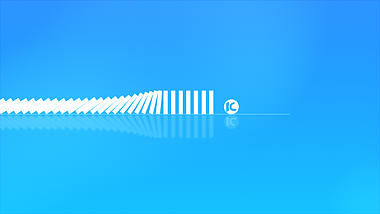 创意多米诺片头logo展示演绎视频ae模板视频的预览图