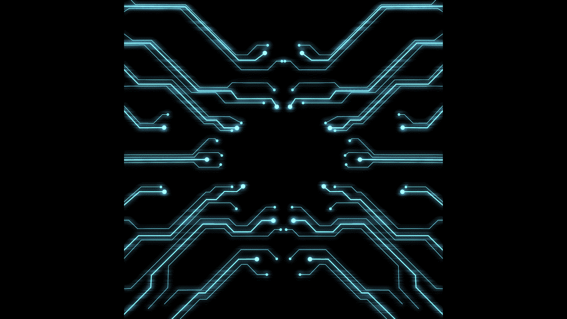 科技线条线路芯片数据运算科技感蓝色带通道挂件元素视频的预览图