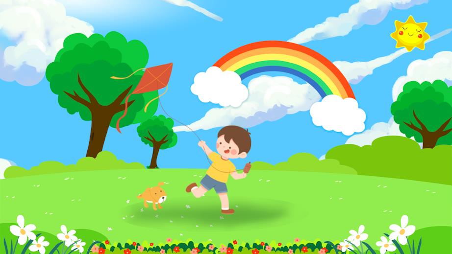 原创儿童节快乐六一卡通背景视频AE模板视频的预览图