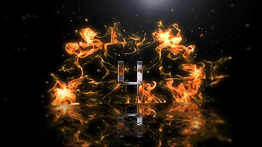 震撼粒子火焰爆炸倒计时开场AE模板视频的预览图
