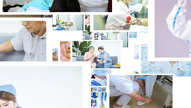 国际护士节简约照片汇聚片头模板视频的预览图