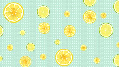 原创柠檬绿色小清新夏天动态视频背景视频的预览图