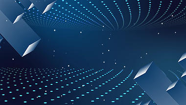 深蓝色科技粒子背景视频AE模板视频的预览图