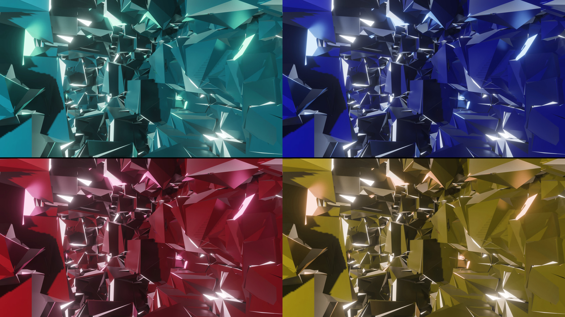 大气四色玻璃晶体冰块背景视频动态背景视频的预览图