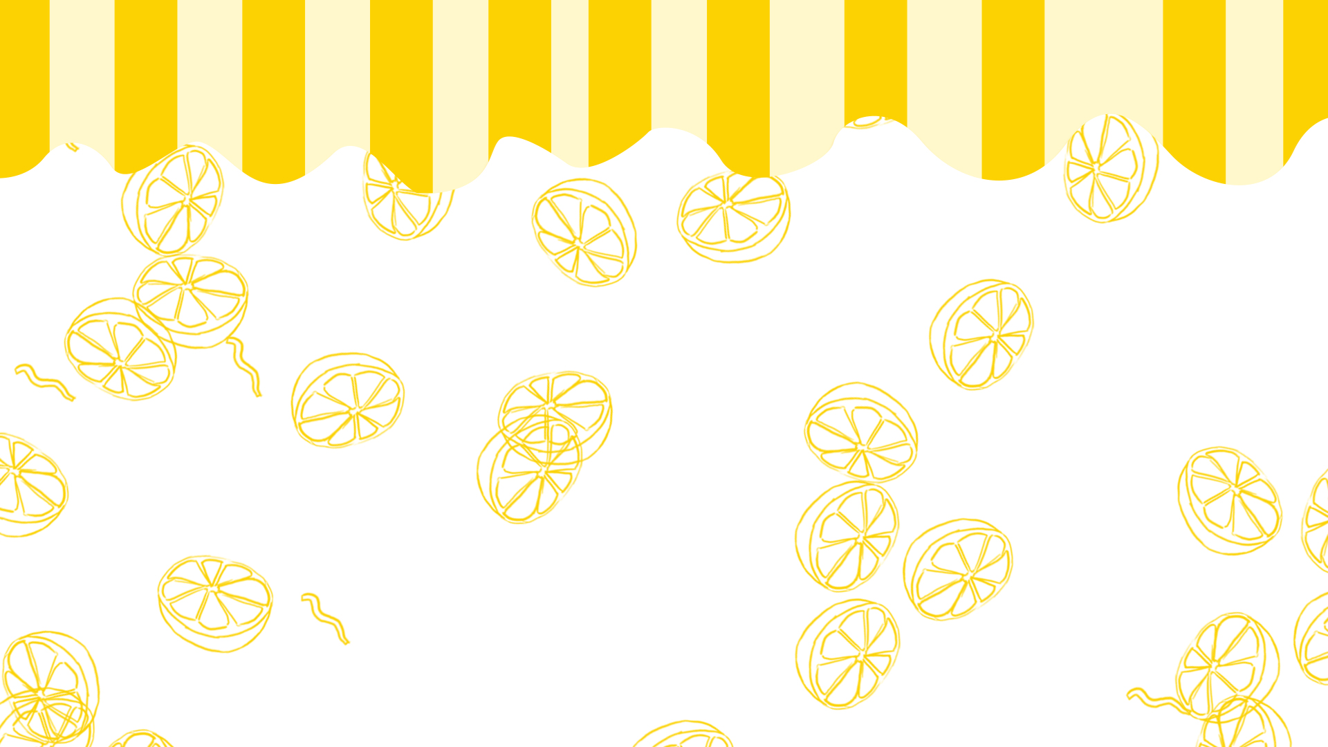 原创简约橙子黄色卡通下落动态背景视频的预览图