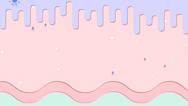 原创简约波纹雪糕粉色小清新夏天动态背景视频的预览图
