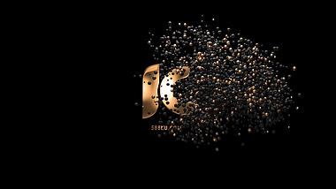 免扣奢华黑金粒子logo展示演绎片头ae模板视频的预览图