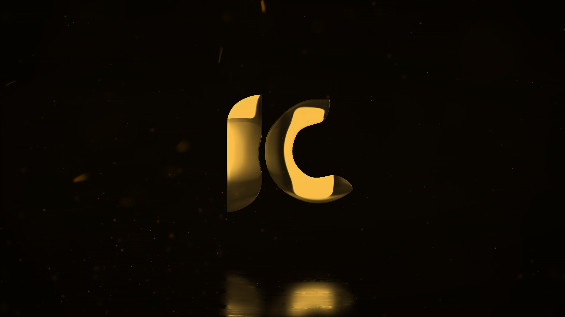大气黑金旋转文字logo展示演绎片头ae模板视频的预览图