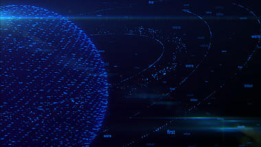 大气数据蓝色科技线条视频动态背景视频的预览图