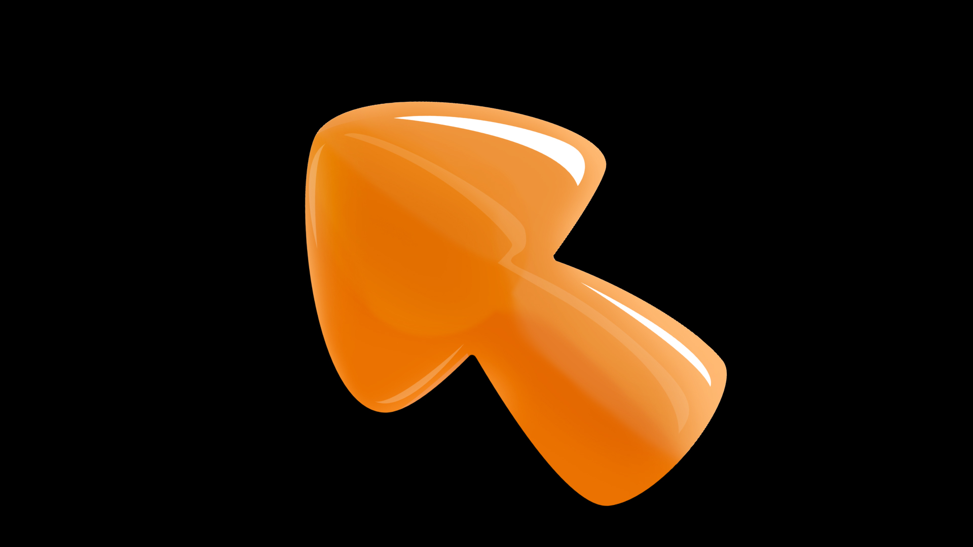橙色手绘果冻风箭头符号视频的预览图