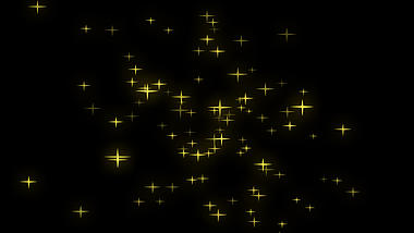 发光粒子光效闪烁黄色星星光效视频的预览图